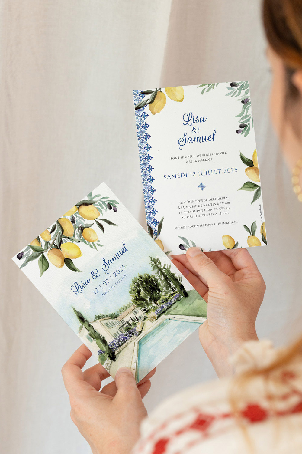 Faire-part mariage Le mas des Costes