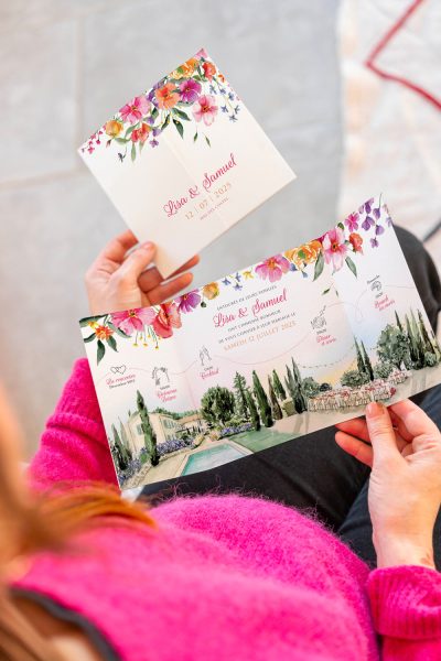 Faire-part mariage Le mas des Costes