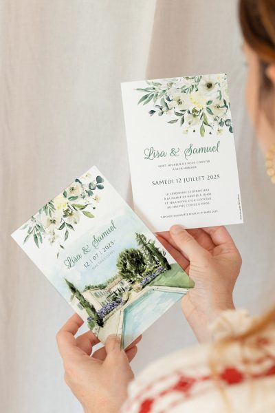 Faire-part mariage Le mas des Costes