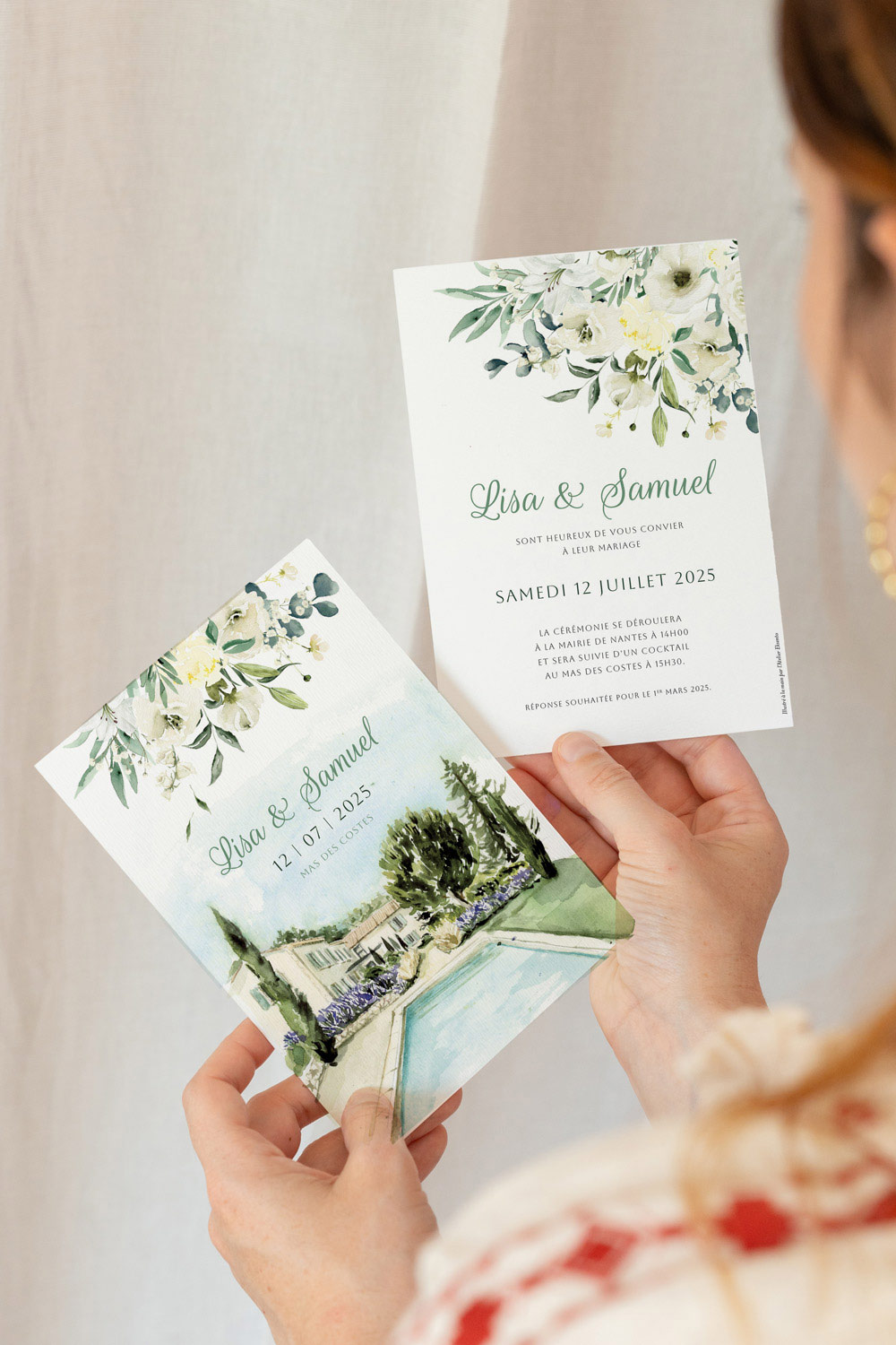 Faire-part mariage Le mas des Costes