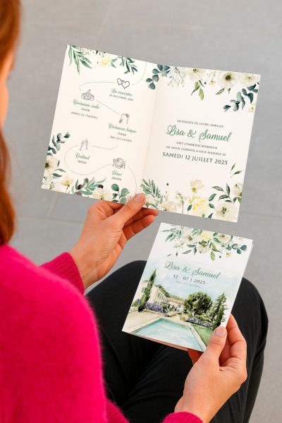 Faire-part mariage Le mas des Costes