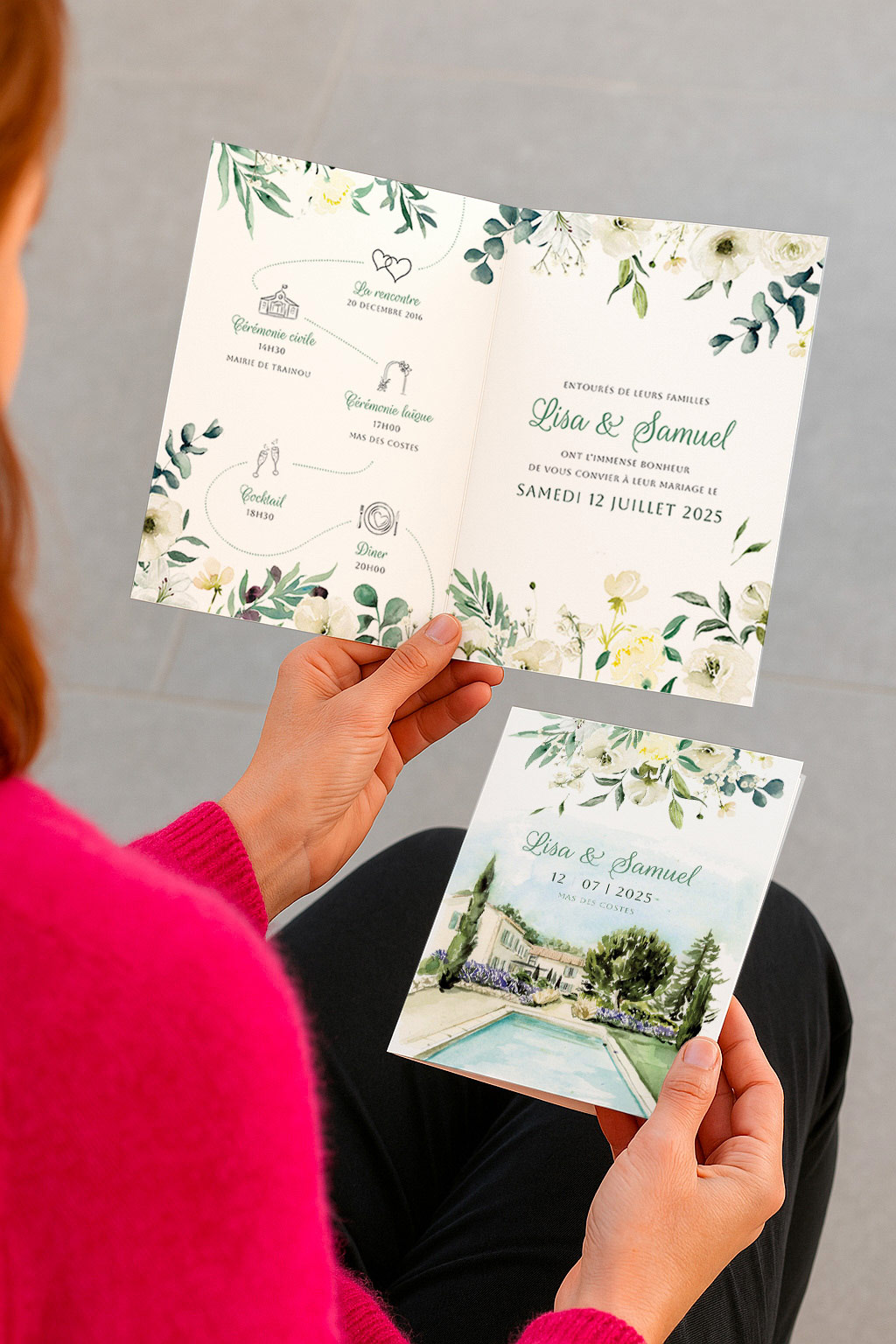 Faire-part mariage Le mas des Costes