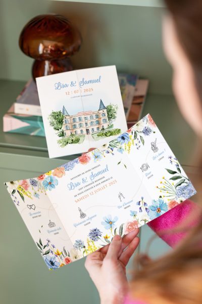 Faire-part mariage Chateau Robernier