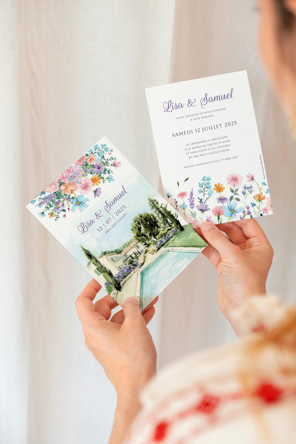 Faire-part mariage Le mas des Costes