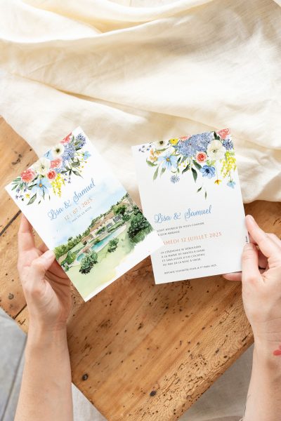 Faire-part mariage Mas de la Rose