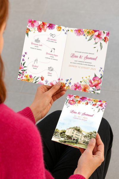 Faire-part mariage Chateau du Griffon