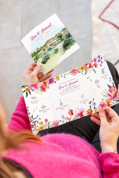 Faire-part mariage Mas de la Rose