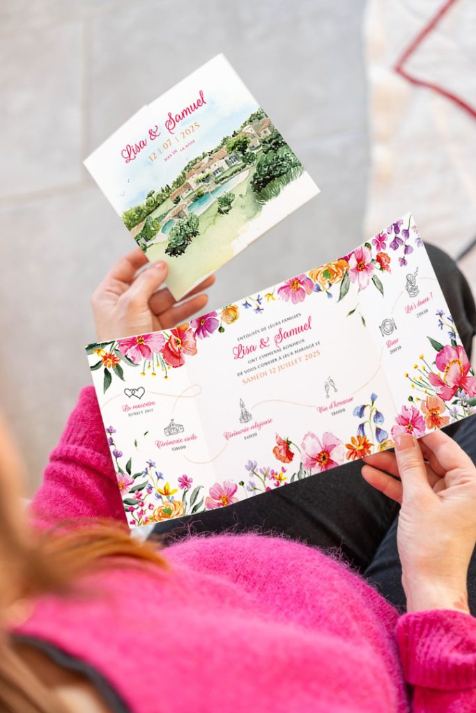 Faire-part mariage Mas de la Rose