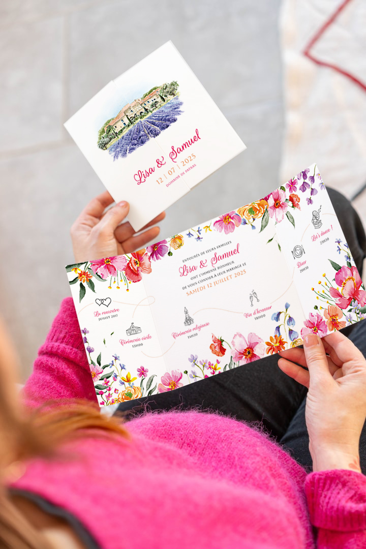 Faire-part mariage Domaine de Patras