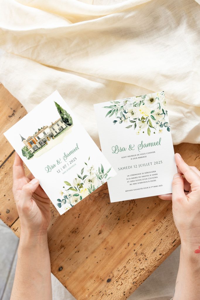 Faire-part Mariage Mas d’Arvieux