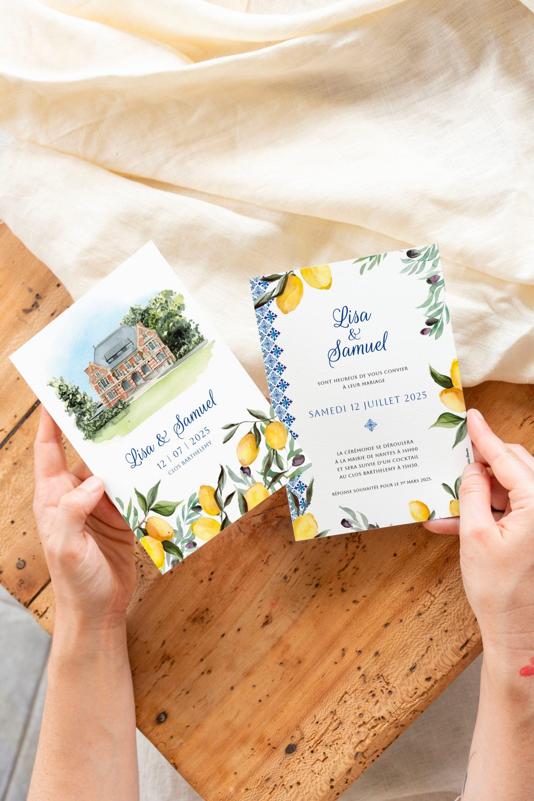 Faire-part mariage Clos Barthelemy