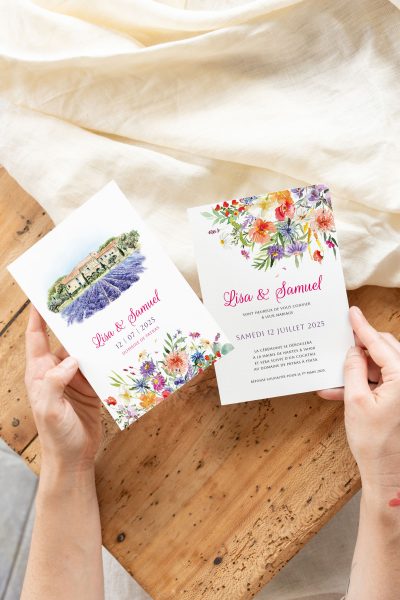 Faire-part mariage Domaine de Patras